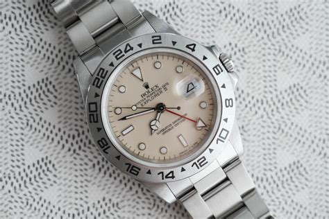 rolex doolex explorer 1984|1984 Rolex Explorer II Ref. 16550 With Cream 'Rail' Dial.